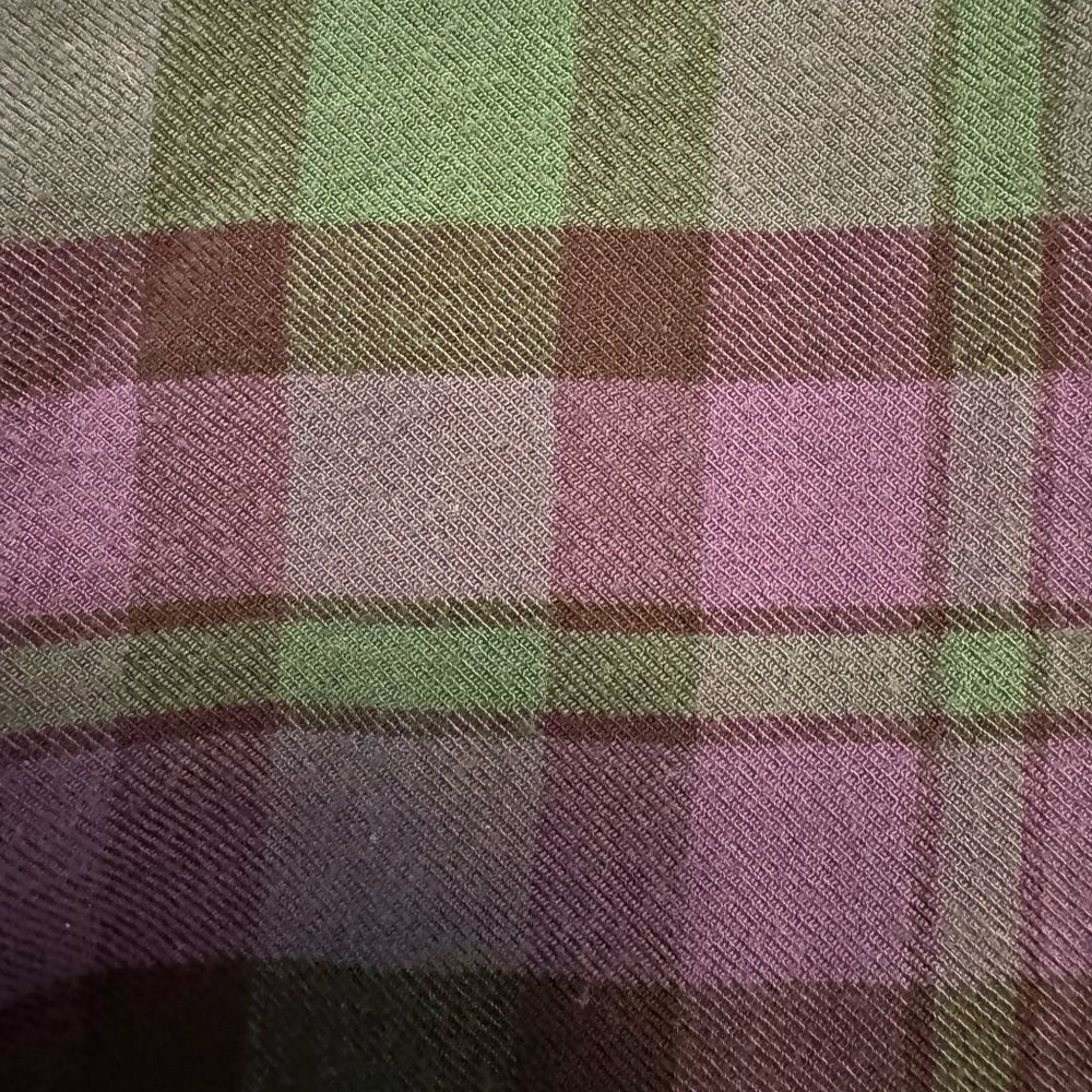 Zara Women’s Long Sleeve Plaid Style Dress In Purple Green And Black Size Medium - Picture 7 of 7